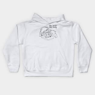 Stay home being a cat Kids Hoodie